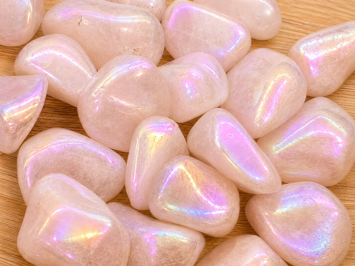 Rose Aura Quartz Tumblestones