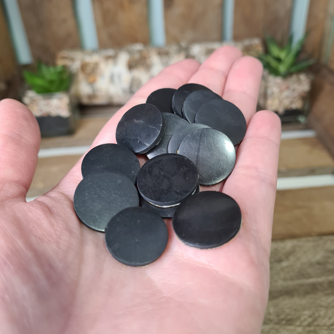 Earthstore® Shungite - Phone EMF Protection Plate Stickers (2 Shapes)